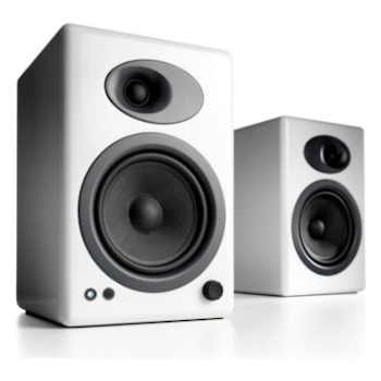 Product image of Audioengine 5+ Powered Bookshelf Speakers - Hi Gloss White - Click for product page of Audioengine 5+ Powered Bookshelf Speakers - Hi Gloss White