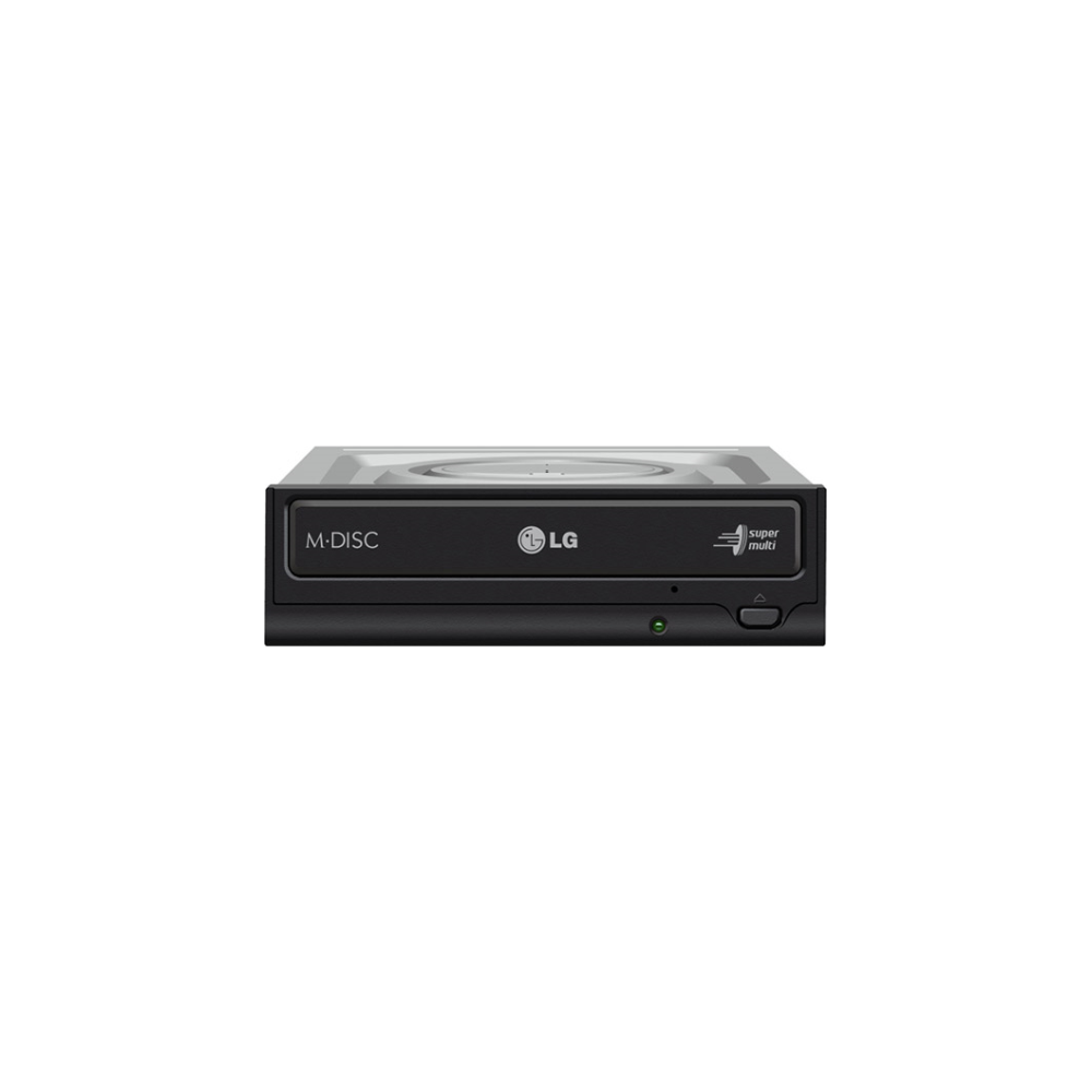 A large main feature product image of LG GH24NSD1 24x Black SATA DVD Writer OEM