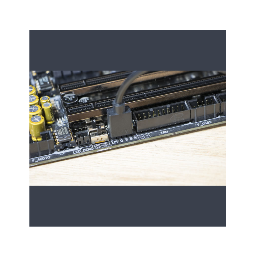 A large main feature product image of Cooler Master RGB Trident Fan Cable (1-to-3)