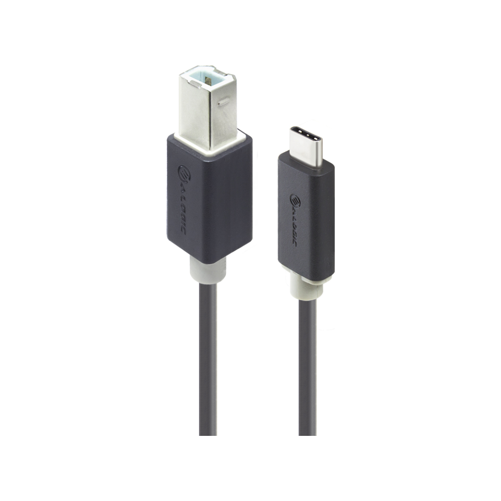 A large main feature product image of ALOGIC USB 2.0 Type-B to USB Type-C 2m Cable