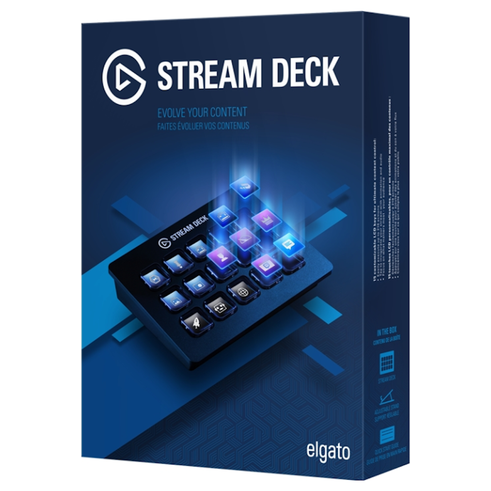 A large main feature product image of Elgato Stream Deck