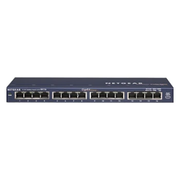 Product image of Netgear GS116 ProSafe 16 Port Unmanaged Gigabit Ethernet Switch - Click for product page of Netgear GS116 ProSafe 16 Port Unmanaged Gigabit Ethernet Switch