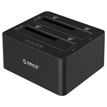 Product image of ORICO Dual Bay SATA to USB3.0 External Hard Drive Docking Station with Duplicator/Clone Function - Click for product page of ORICO Dual Bay SATA to USB3.0 External Hard Drive Docking Station with Duplicator/Clone Function