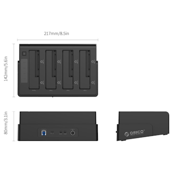 Product image of ORICO 2.5 & 3.5in SATA2.0 USB3.0 1 to 3 Clone External Hard Drive Dock - Click for product page of ORICO 2.5 & 3.5in SATA2.0 USB3.0 1 to 3 Clone External Hard Drive Dock