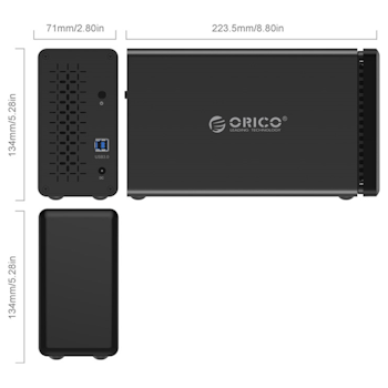 Product image of ORICO 2 Bay USB3.0 Hard Drive Dock with RAID - Click for product page of ORICO 2 Bay USB3.0 Hard Drive Dock with RAID