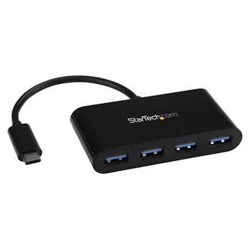 Product image of Startech 4 Port USB C Hub - USB-C to 4x A - USB 3.0 Hub - Bus Power - Click for product page of Startech 4 Port USB C Hub - USB-C to 4x A - USB 3.0 Hub - Bus Power
