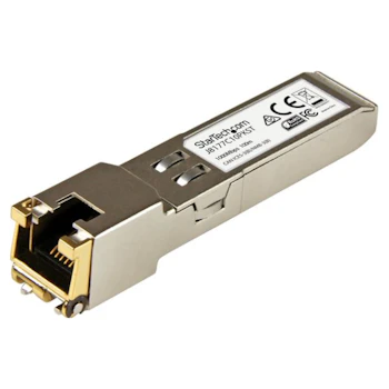 Product image of Startech 10 Pack - Gigabit RJ45 Copper SFP - HP J8177C Compatible - Click for product page of Startech 10 Pack - Gigabit RJ45 Copper SFP - HP J8177C Compatible