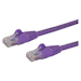 A product image of Startech 10m Purple Cat6 Ethernet Patch Cable - Snagless