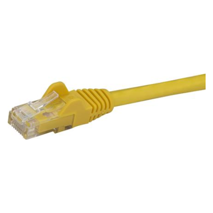 A large main feature product image of Startech Yellow Snagless CAT6 Ethernet Patch Cable - 0.5m