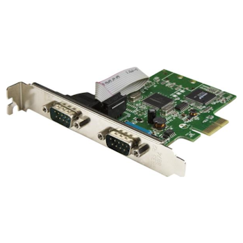 Product image of Startech 2 Port PCI Express Serial Card w/ 16C1050 UART - RS232 - Click for product page of Startech 2 Port PCI Express Serial Card w/ 16C1050 UART - RS232