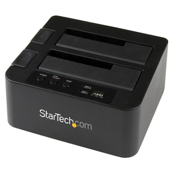 Product image of Startech USB 3.0 / eSATA 2.5/3.5" SATA III Hard Drive Duplicator Dock - Click for product page of Startech USB 3.0 / eSATA 2.5/3.5" SATA III Hard Drive Duplicator Dock