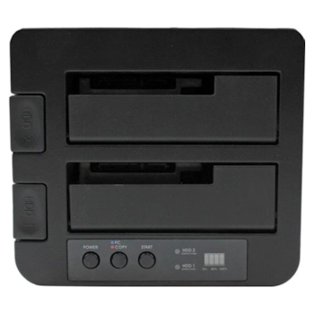 Product image of Startech USB 3.0 / eSATA 2.5/3.5" SATA III Hard Drive Duplicator Dock - Click for product page of Startech USB 3.0 / eSATA 2.5/3.5" SATA III Hard Drive Duplicator Dock