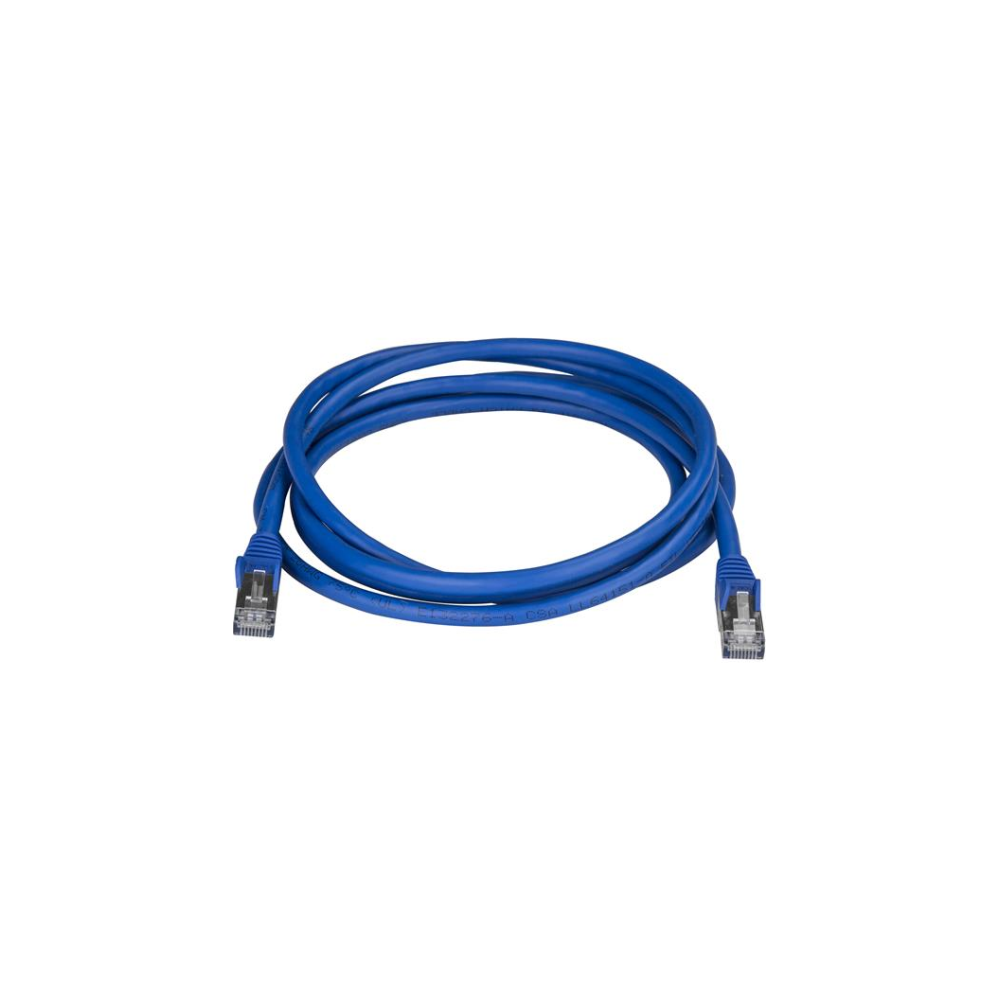 A large main feature product image of Startech 2m Blue Cat6a Ethernet Cable - Shielded (STP)