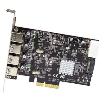 Product image of Startech 4 Port PCIe USB 3.1 10Gbps Card with 2 Dedicated Channels - Click for product page of Startech 4 Port PCIe USB 3.1 10Gbps Card with 2 Dedicated Channels