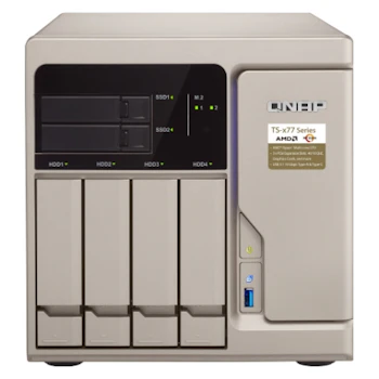 Product image of QNAP TS-677 3.2GHz 8GB Ryzen Powered 4 Bay NAS Enclosure - Click for product page of QNAP TS-677 3.2GHz 8GB Ryzen Powered 4 Bay NAS Enclosure