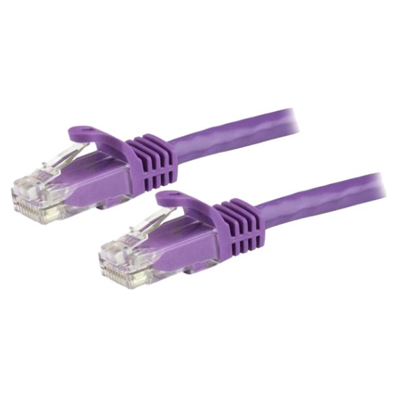 A large main feature product image of StarTech Purple Snagless CAT6 Ethernet UTP Patch Cable - 10m