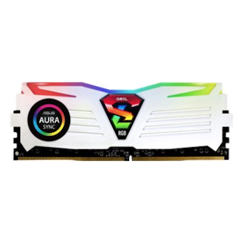 Product image of GeIL 16GB Kit (2x8GB) DDR4 SUPER LUCE RGB SYNC White Edition C16 3000MHz - Click for product page of GeIL 16GB Kit (2x8GB) DDR4 SUPER LUCE RGB SYNC White Edition C16 3000MHz