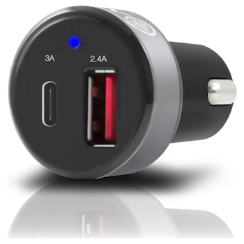 Product image of ALOGIC 2 Port USB Type-C Car Charger w/Smart Charge Technology - Click for product page of ALOGIC 2 Port USB Type-C Car Charger w/Smart Charge Technology