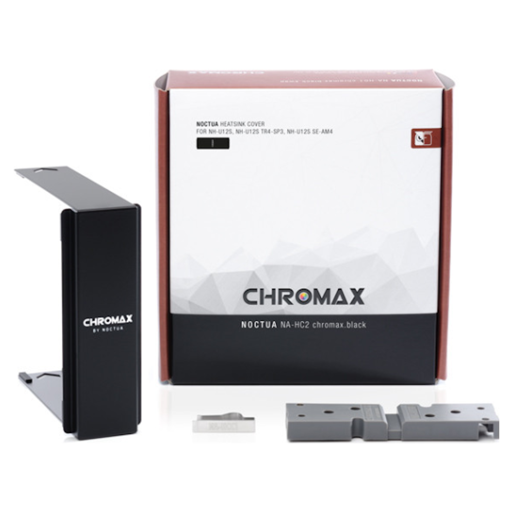 A large main feature product image of Noctua NA-HC2 Chromax Black - Heatsink Cover For NH-U12S