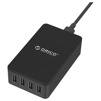 Product image of ORICO 34W 4 Port Smart Desktop Charger Black - Click for product page of ORICO 34W 4 Port Smart Desktop Charger Black