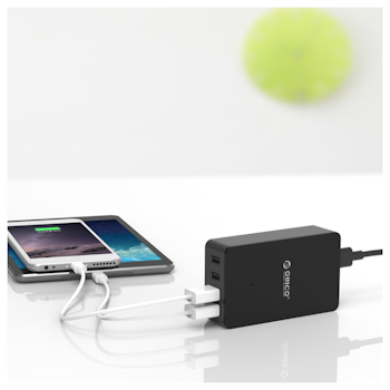 Product image of ORICO 34W 4 Port Smart Desktop Charger Black - Click for product page of ORICO 34W 4 Port Smart Desktop Charger Black