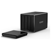 A product image of ORICO 4 Bay Type-C Hard Drive Enclosure