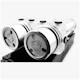 A small tile product image of Singularity Protium D5 Pump Cover - Silver