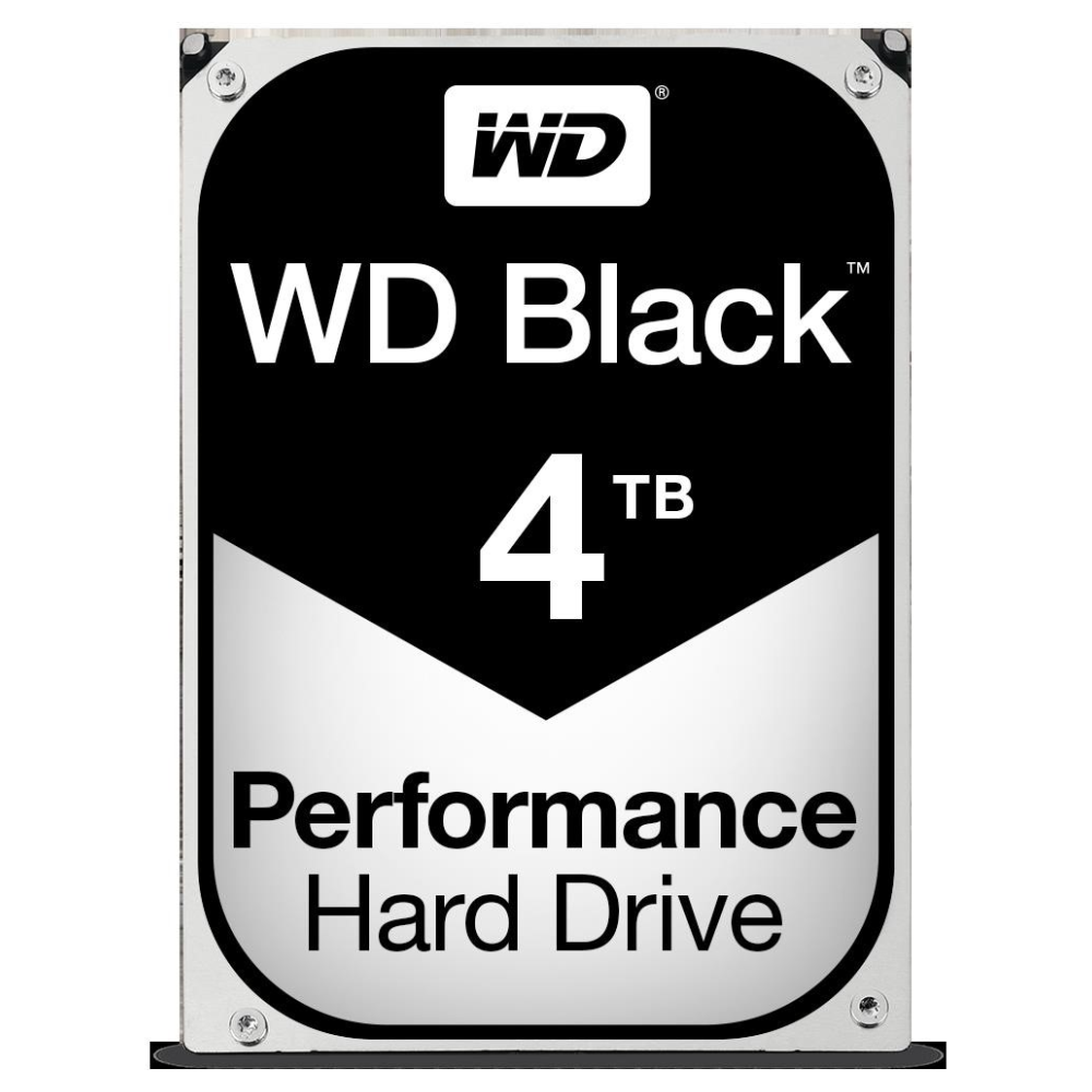A large main feature product image of WD_BLACK 3.5" Gaming HDD - 4TB 256MB