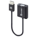 A product image of ALOGIC Elements 20cm DisplayPort to VGA Adapter - Male to Female - Black