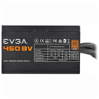 Product image of eVGA BV Series 450W 80PLUS Bronze Power Supply - Click for product page of eVGA BV Series 450W 80PLUS Bronze Power Supply