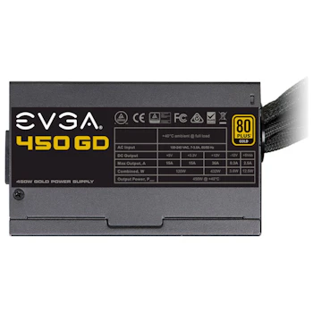 Product image of eVGA GD Series 450W 80PLUS Gold Power Supply - Click for product page of eVGA GD Series 450W 80PLUS Gold Power Supply
