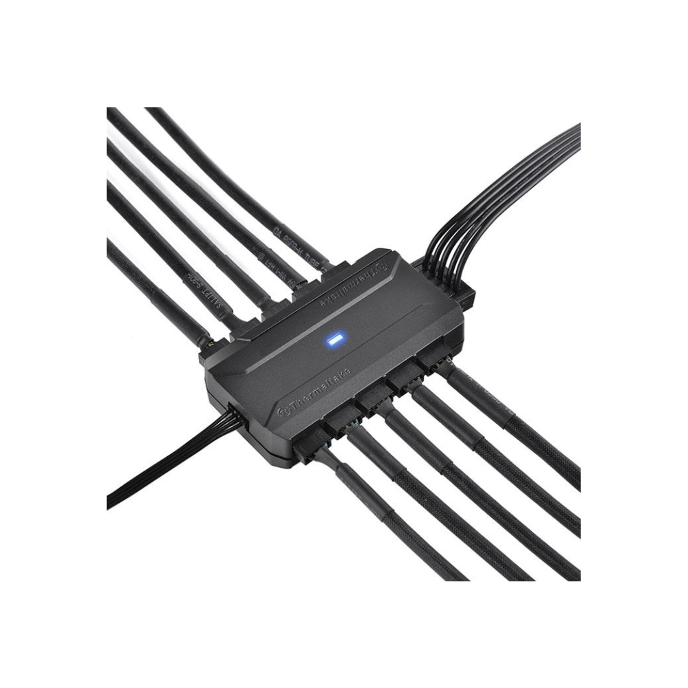 A large main feature product image of Thermaltake Commander FP - 10 Port PWM Fan Hub