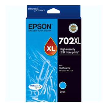 Product image of Epson DURABrite Ultra 702XL High Capacity Cyan Cartridge - Click for product page of Epson DURABrite Ultra 702XL High Capacity Cyan Cartridge
