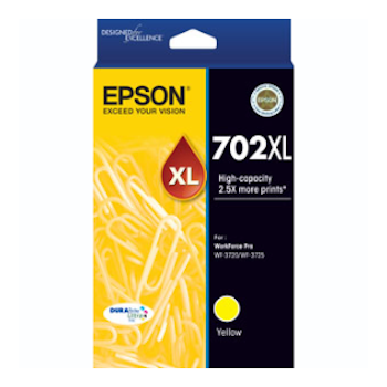 Product image of Epson DURABrite Ultra 702XL High Capacity Yellow Cartridge - Click for product page of Epson DURABrite Ultra 702XL High Capacity Yellow Cartridge