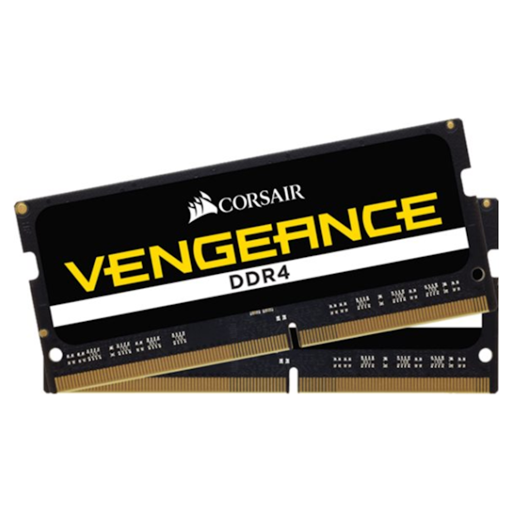 A large main feature product image of Corsair 16GB Kit (2x8GB) DDR4 Vengeance SODIMM C16 2400MHz