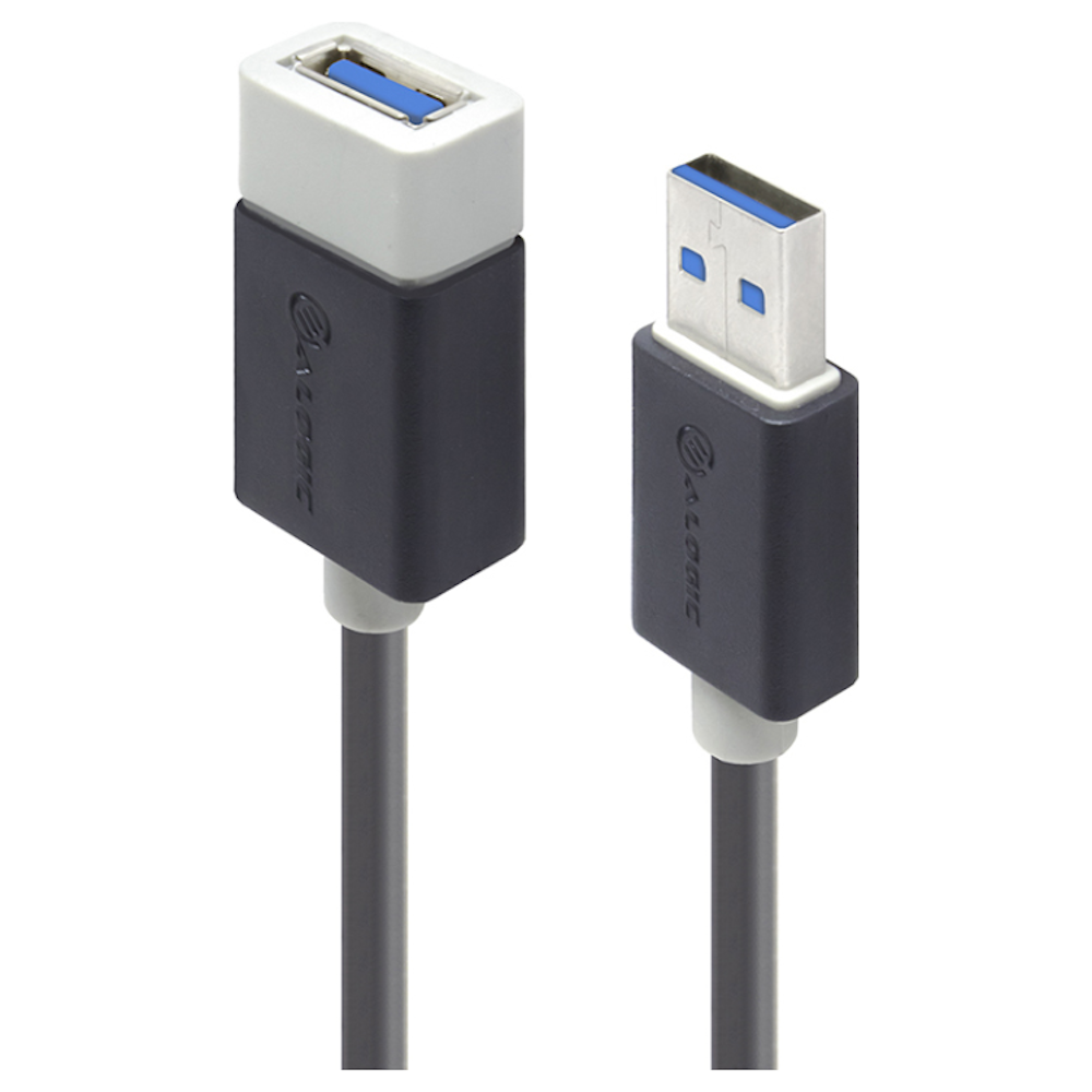 A large main feature product image of ALOGIC USB 3.0 Type-A M-F 2m Extension Cable