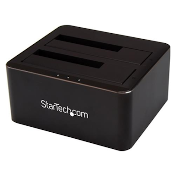 Product image of Startech Dual-Bay SATA HDD Dock Station - SATA HDD/SSD - USB 3.0 - Click for product page of Startech Dual-Bay SATA HDD Dock Station - SATA HDD/SSD - USB 3.0