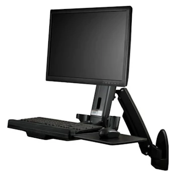 Product image of Startech Wall Mounted Sit Stand Desk - for Single Monitor up to 24" - Click for product page of Startech Wall Mounted Sit Stand Desk - for Single Monitor up to 24"