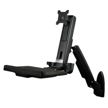 Product image of Startech Wall Mounted Sit Stand Desk - for Single Monitor up to 24" - Click for product page of Startech Wall Mounted Sit Stand Desk - for Single Monitor up to 24"
