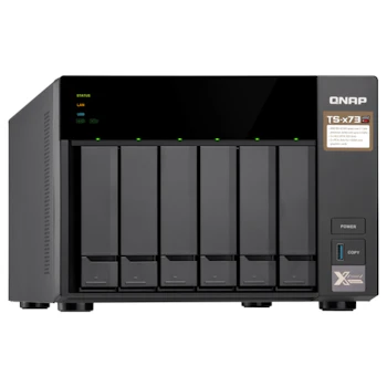 Product image of QNAP TS-673 3.4Ghz 8GB 6 Bay NAS Enclosure - Click for product page of QNAP TS-673 3.4Ghz 8GB 6 Bay NAS Enclosure