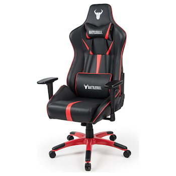 Product image of BattleBull Arrow Gaming Chair Black/Red - Click for product page of BattleBull Arrow Gaming Chair Black/Red