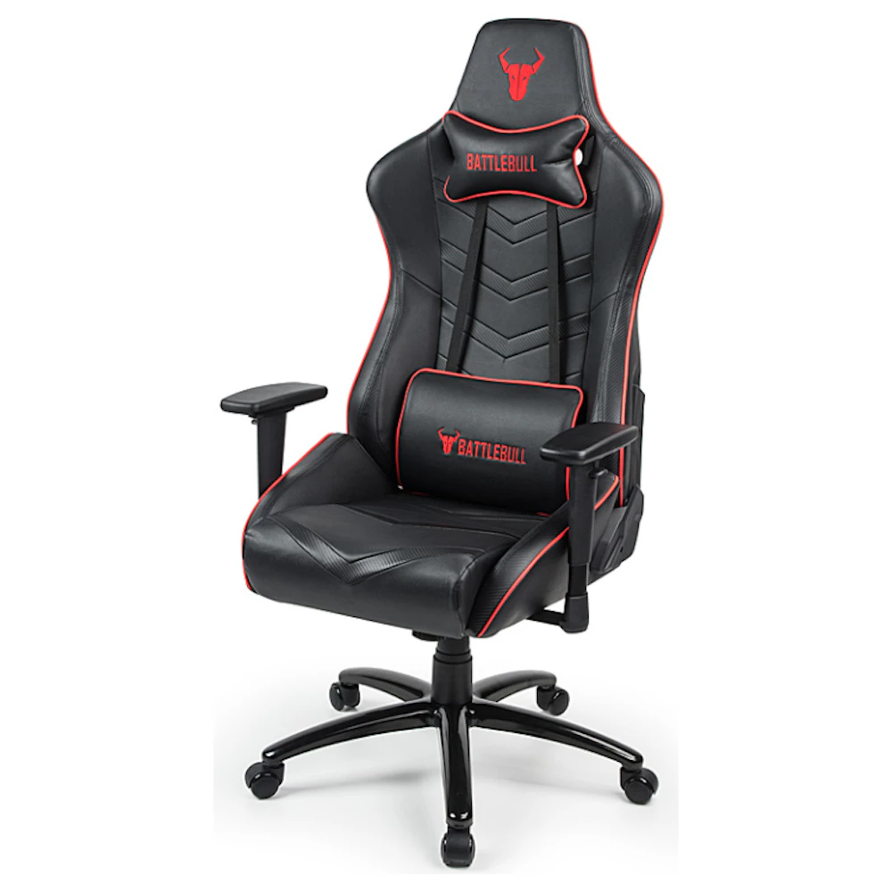 BattleBull Diversion Gaming Chair - Black/Red
