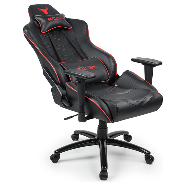 BattleBull Diversion Gaming Chair Black Red PLE Computers