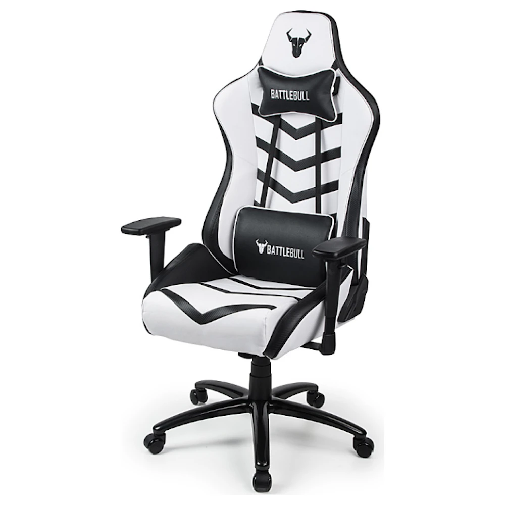 BattleBull Diversion Gaming Chair - White/Black