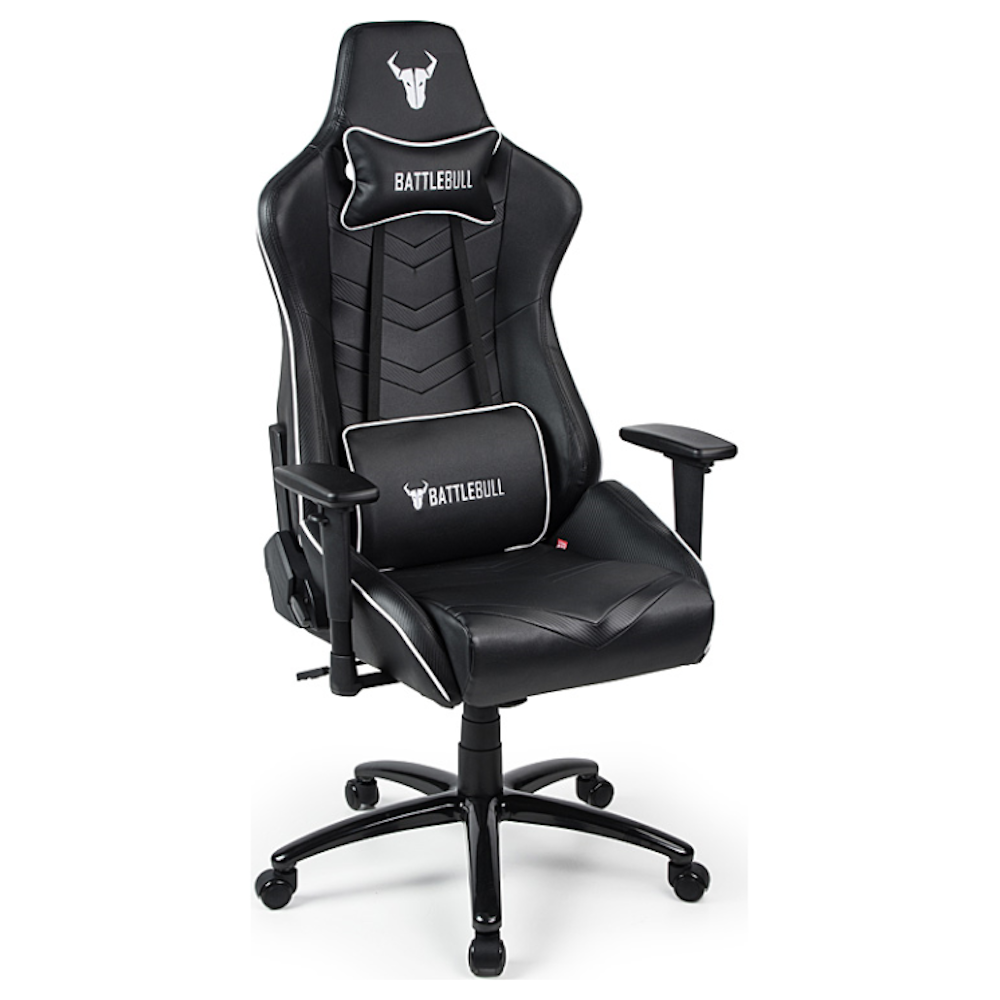 A large main feature product image of BattleBull Diversion Gaming Chair Black/White
