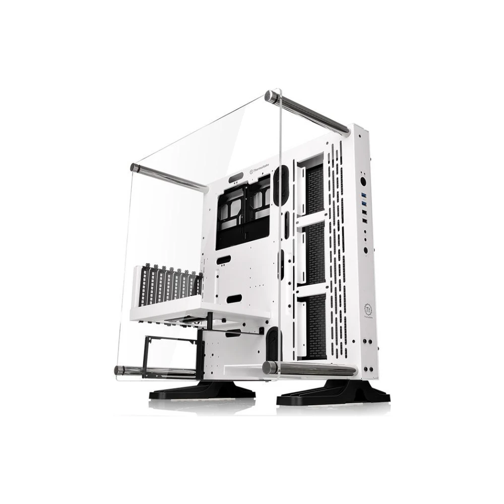 A large main feature product image of Thermaltake Core P3 Open Frame Mid Tower Case - White Edition