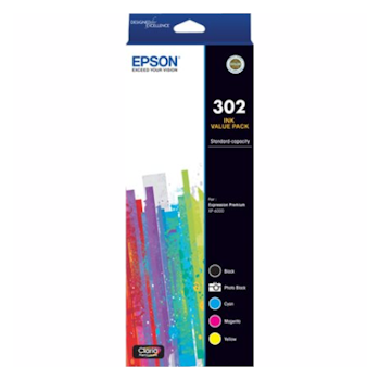 Product image of Epson Claria Premium 302 - 5 Colour Ink Value Pack - Click for product page of Epson Claria Premium 302 - 5 Colour Ink Value Pack