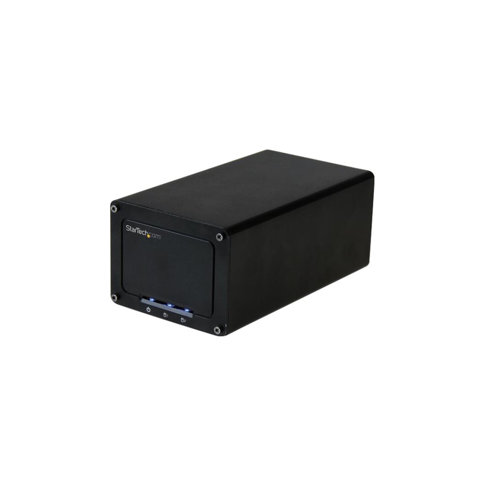 A large main feature product image of Startech 2-Drive External Enclosure for 2.5" SSD/HDDs - USB 3.1
