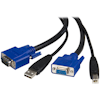 A product image of Startech 2-in-1 Universal USB KVM 2M Cable 