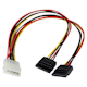 A small tile product image of Startech LP4 to 2x SATA Power Y Cable Adapter